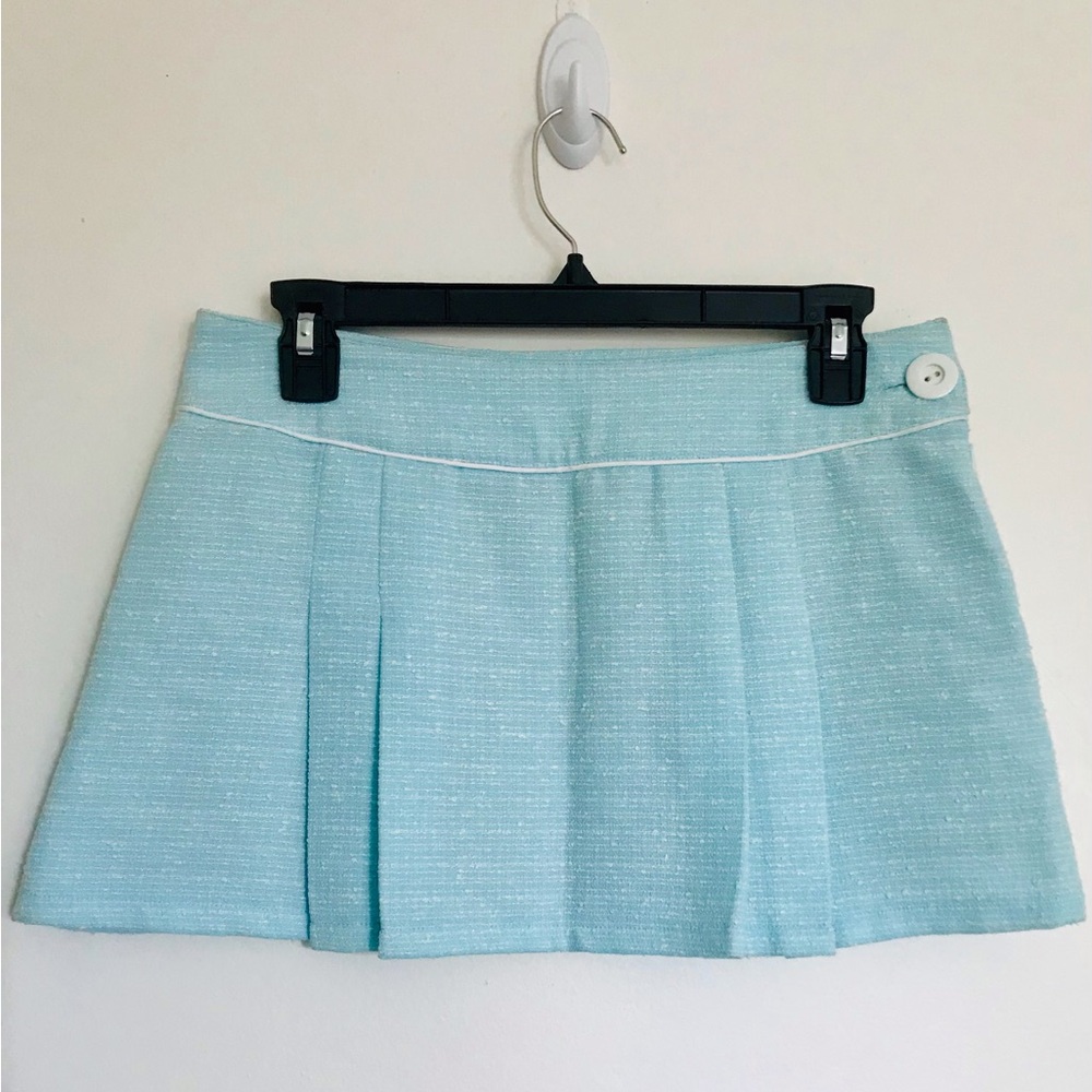 Light Blue Mini Skirt
